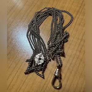 Antique gold filled pocket watch fob chain